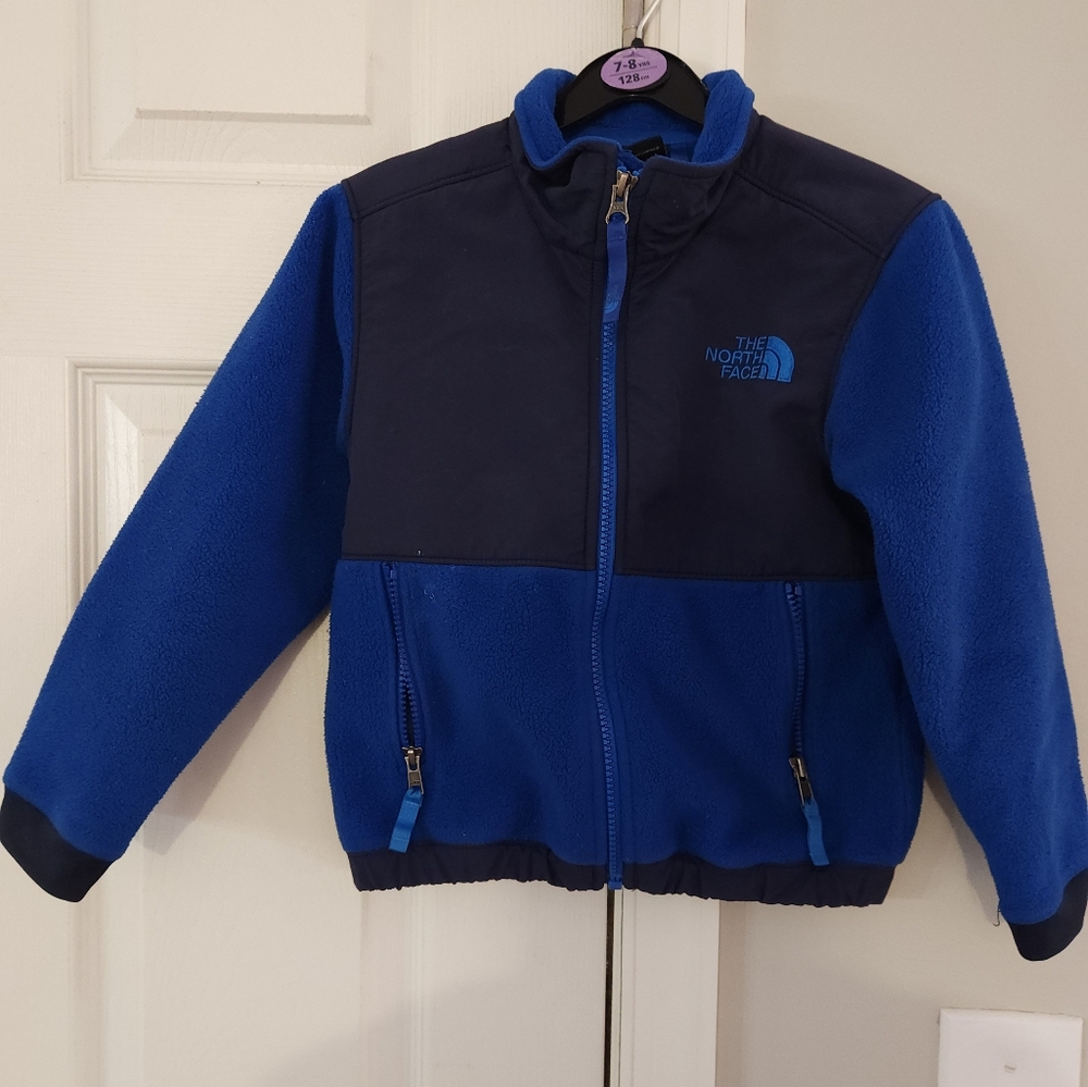 The North Face Blue Fleece Jacket with Classic Design